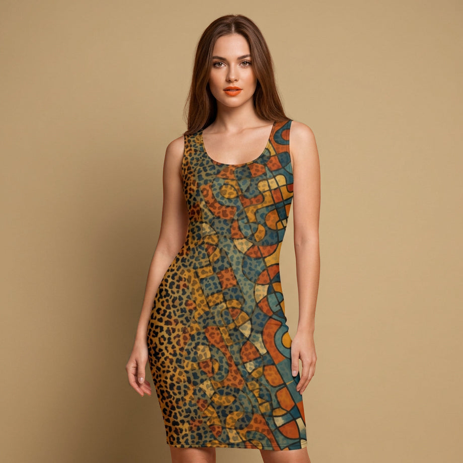 Bodycon dress print71Bkl1