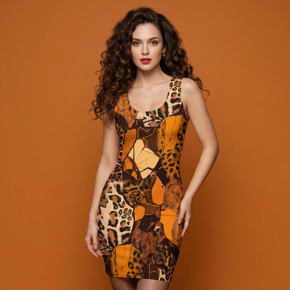 Bodycon dress print99kl1b
