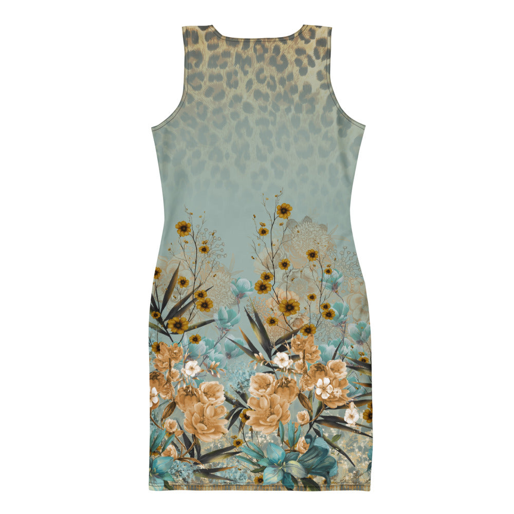 Bodycon dress tijgerflowers