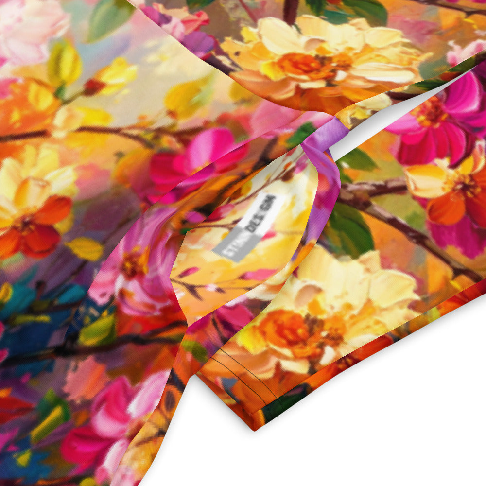 All-over print long sleeve midi dress 237