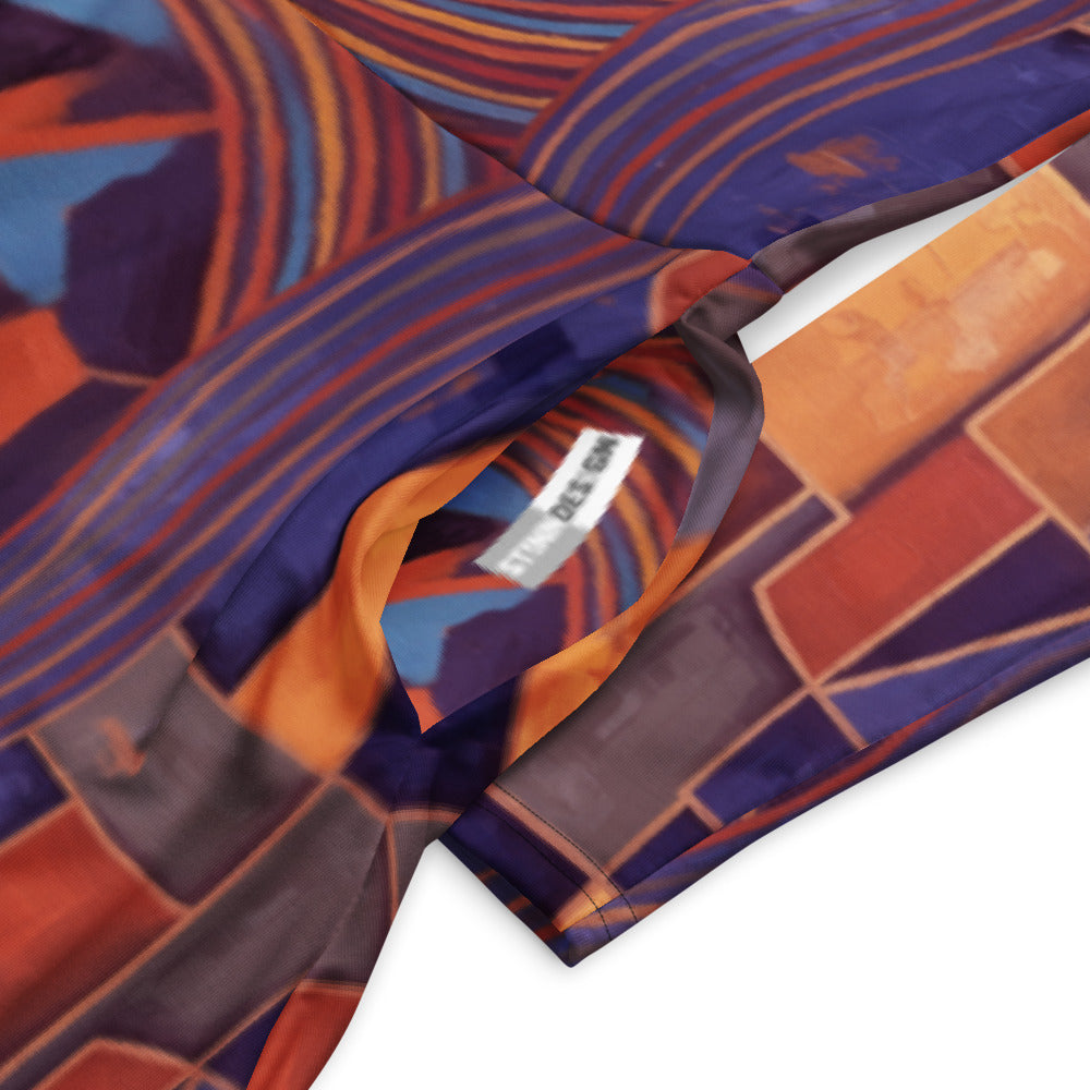 All-over print long sleeve midi dress 274kl2