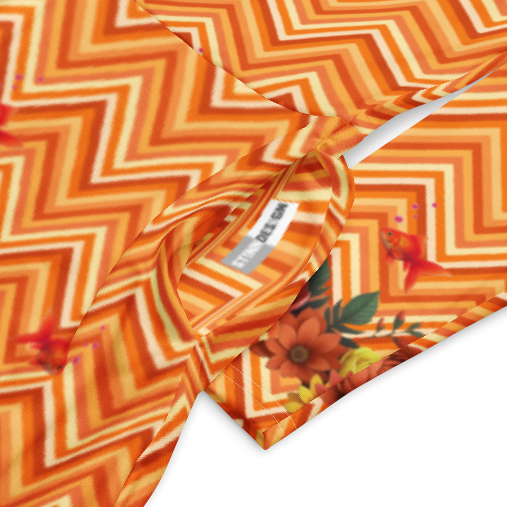 All-over print long sleeve midi dress 295kl2