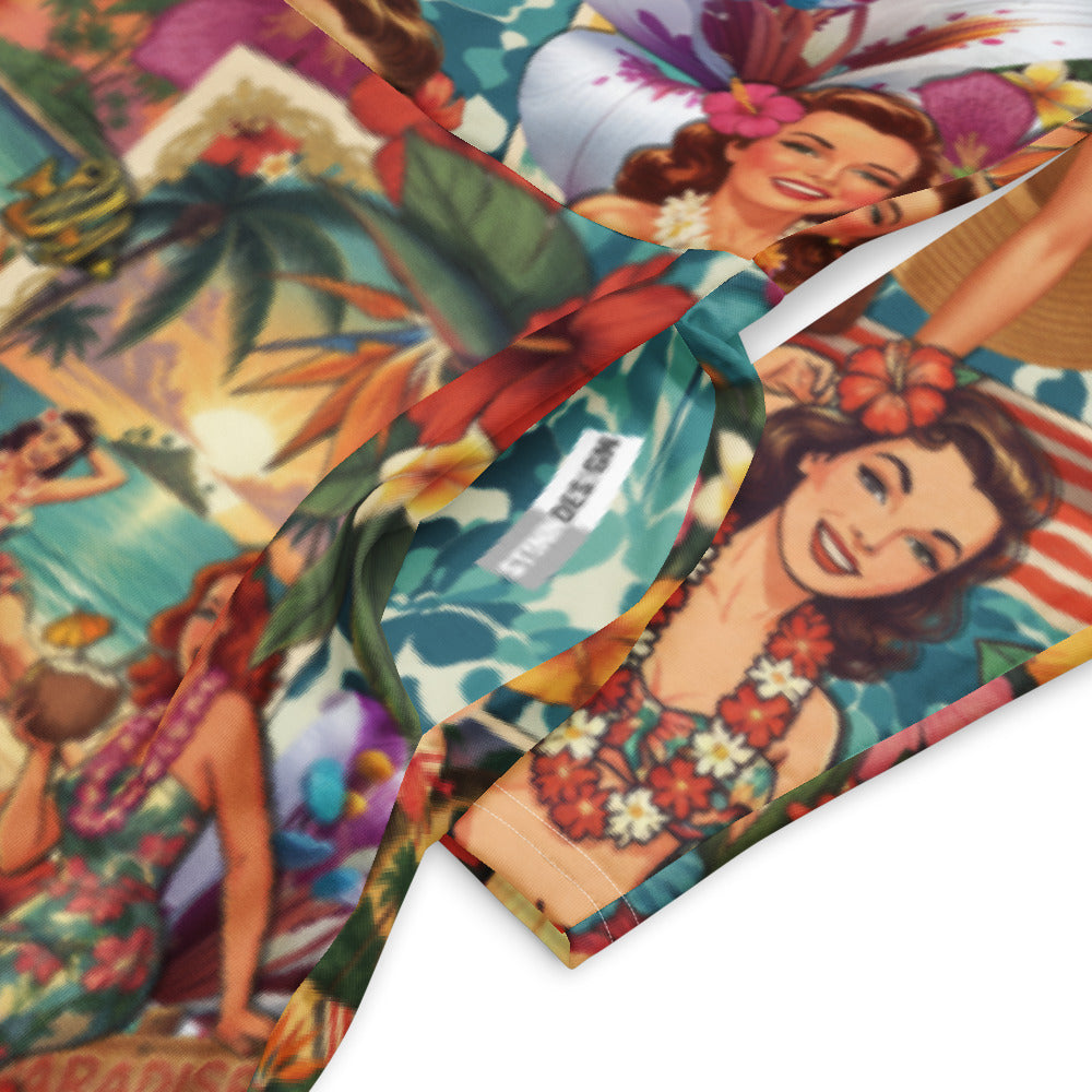 All-over print long sleeve midi dress 297