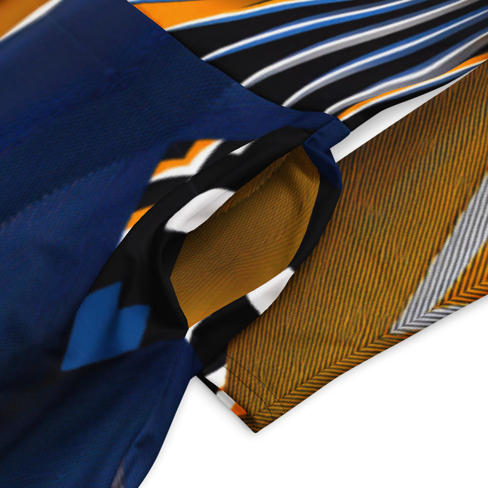 All-over print long sleeve midi dress 148D