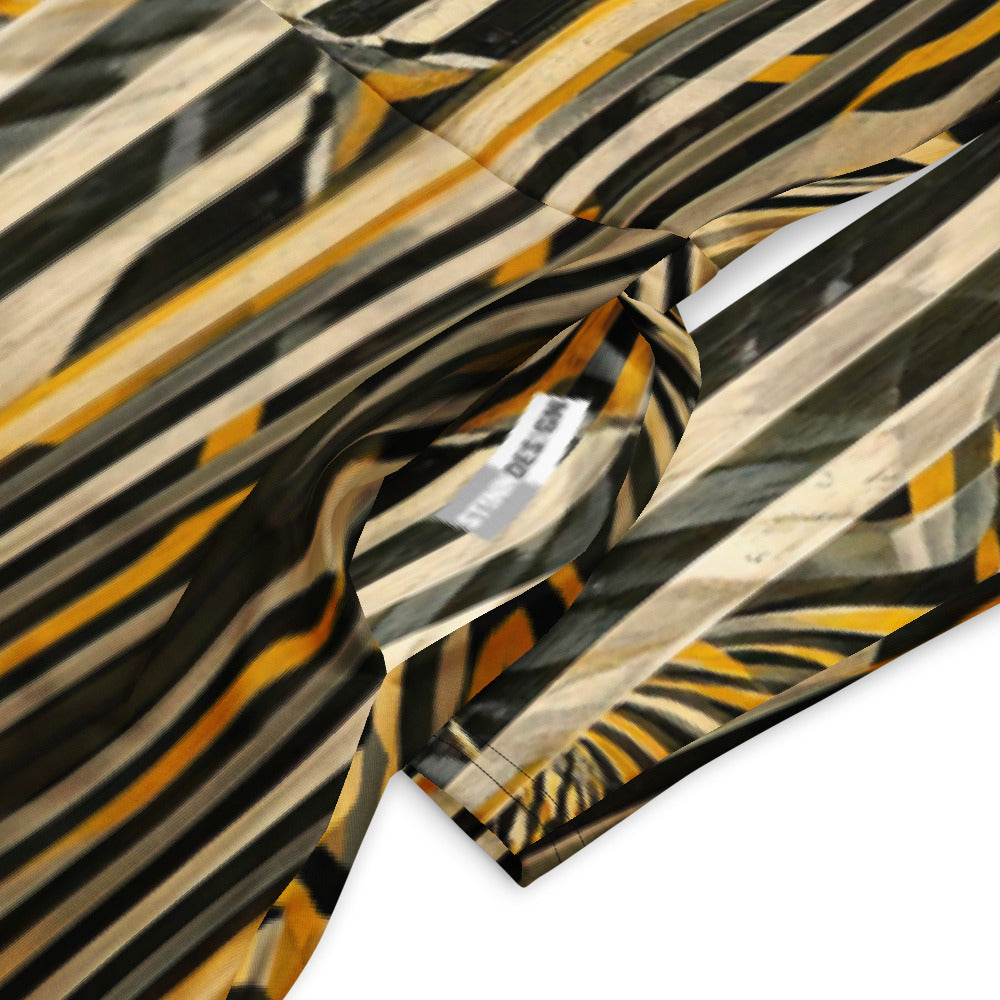 All-over print long sleeve midi dress 83i