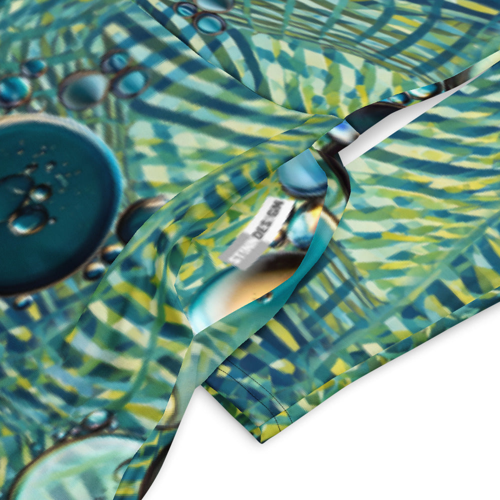 All-over print long sleeve midi dress 313