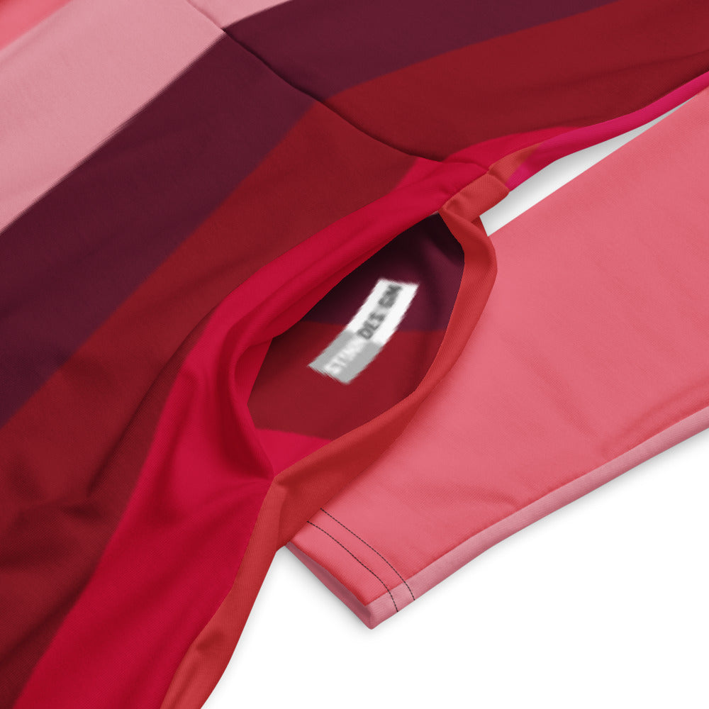 All-over print long sleeve midi dress 318B