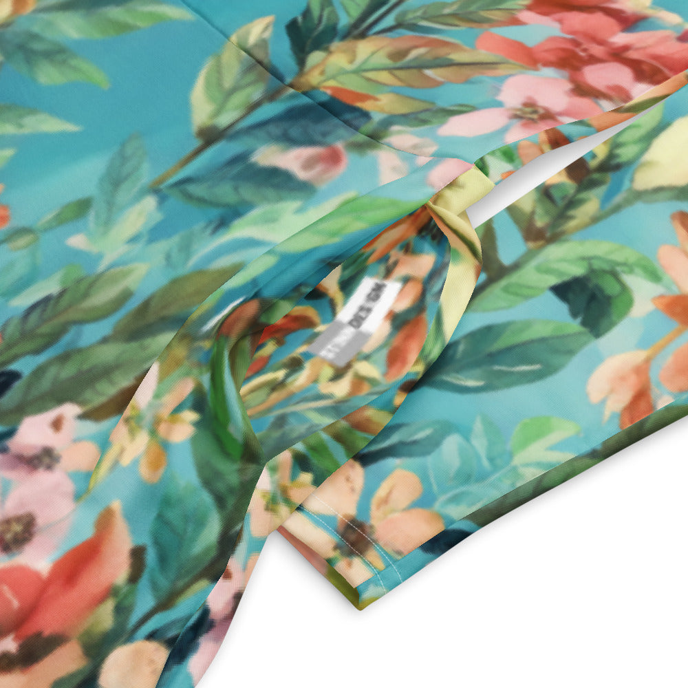 All-over print long sleeve midi dress 319kl4