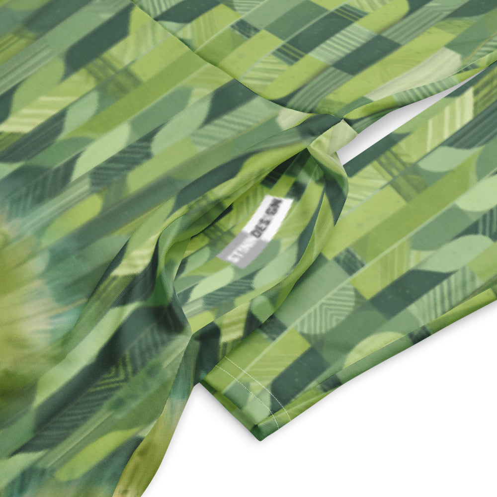 All-over print long sleeve midi dress 321kl1