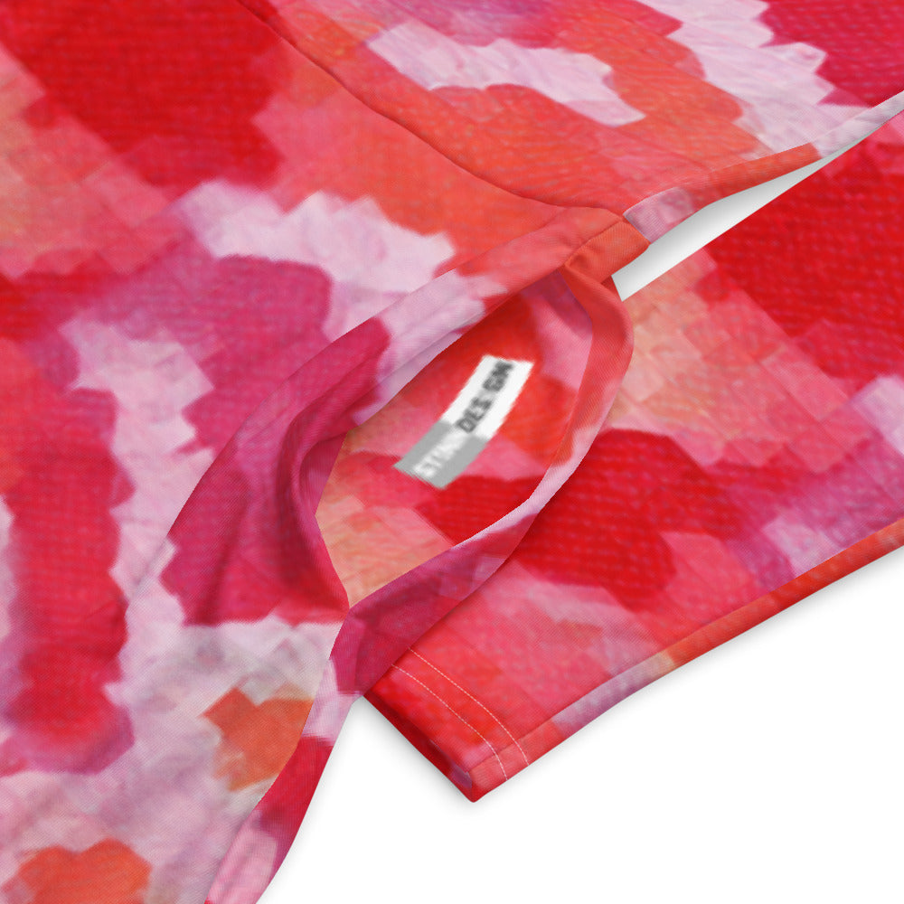 All-over print long sleeve midi dress 322kl2