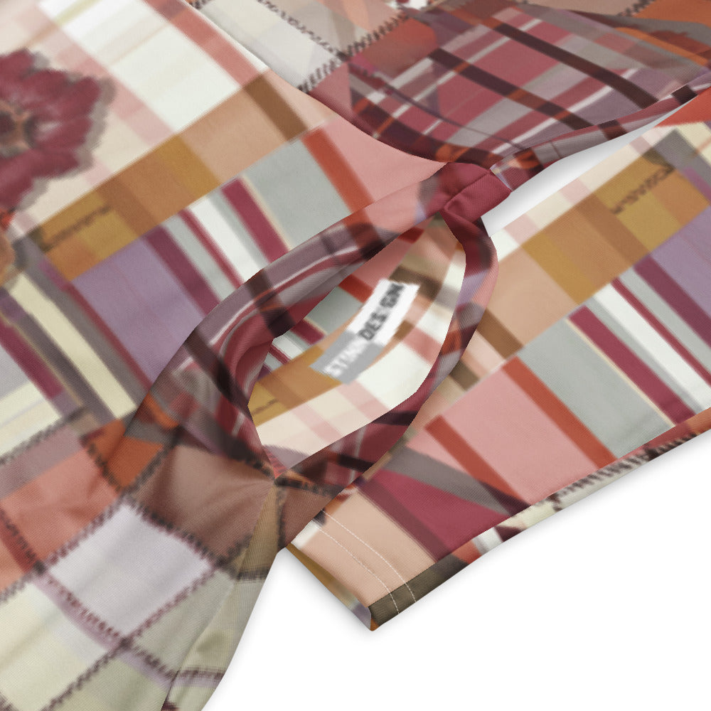 All-over print long sleeve midi dress 331kl5