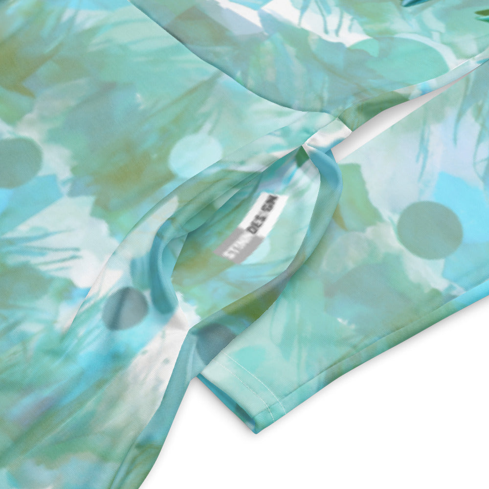 All-over print long sleeve midi dress 333kl2