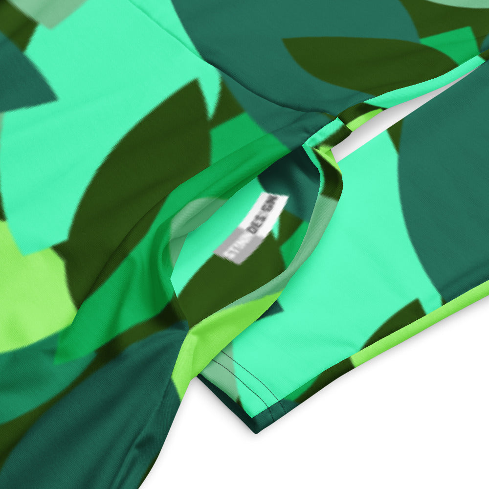 All-over print long sleeve midi dress 338kl4