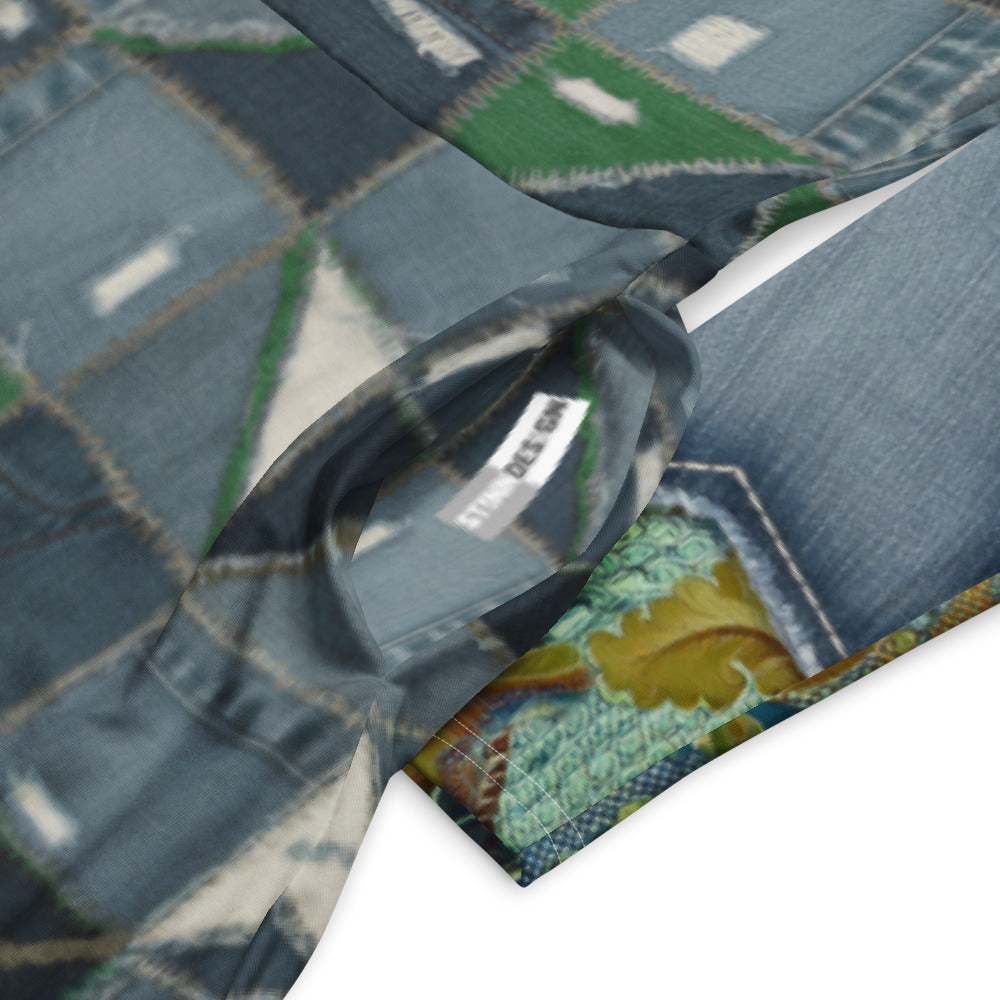 All-over print long sleeve midi dress 341kl1