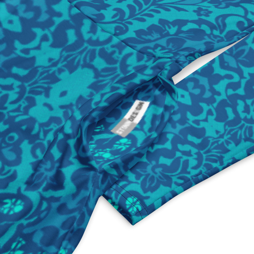 All-over print long sleeve midi dress 358Bkl6