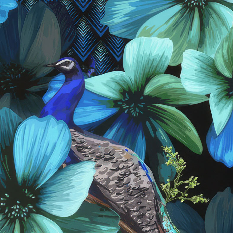 Bodycon dress Blue Peacock