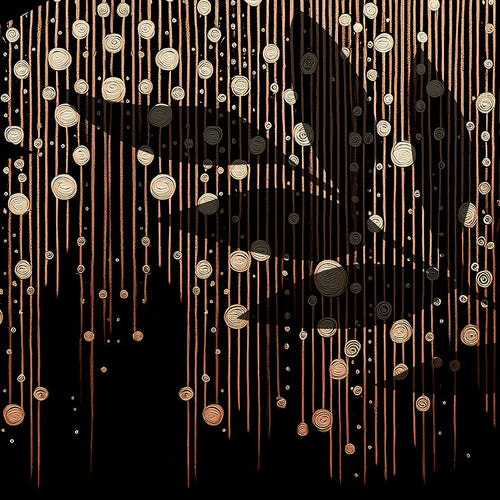 All-over print long sleeve midi dress 1